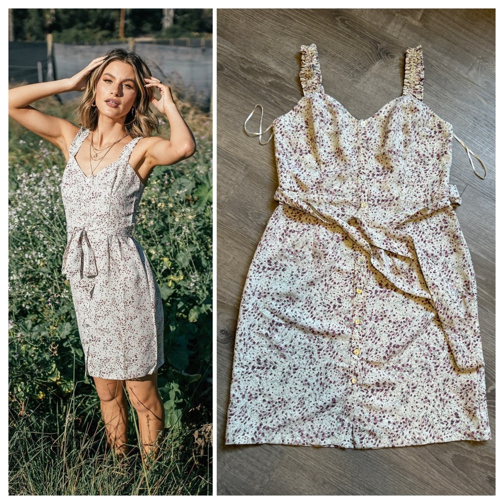 Lovestitch Cream Sleeveless Sundress Sweetheart Neckline~Size S